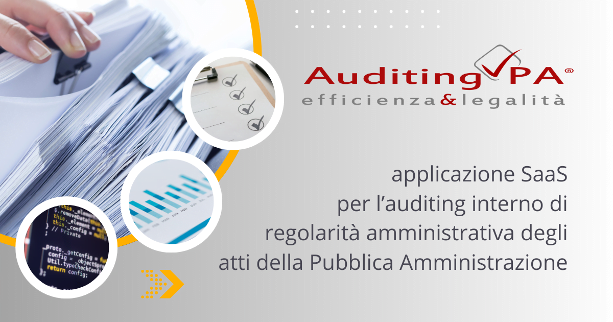 AuditingPA — screenshot della piattaforma